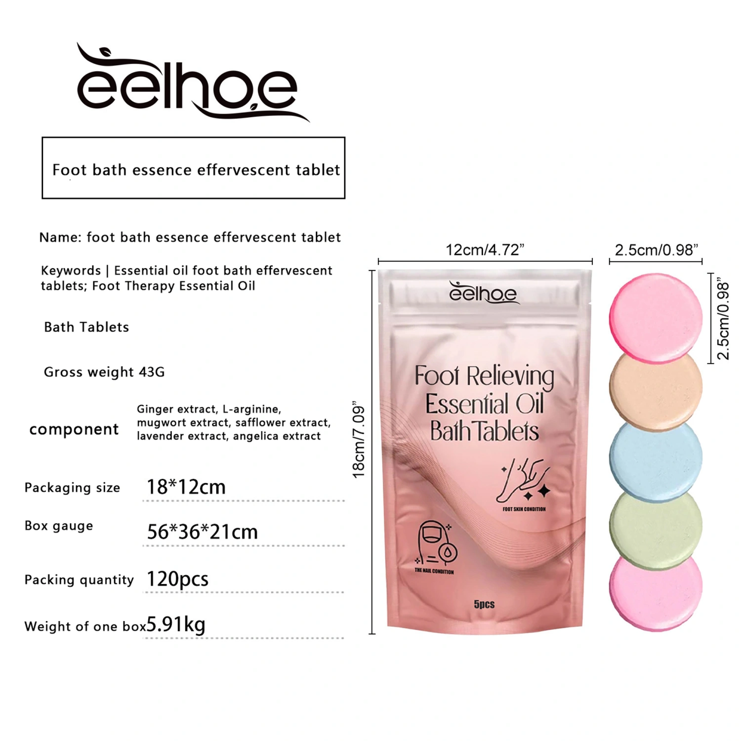 Foot Soak Tablets,Essential Oil Foot Tablets, Foot Effervescent Tablet