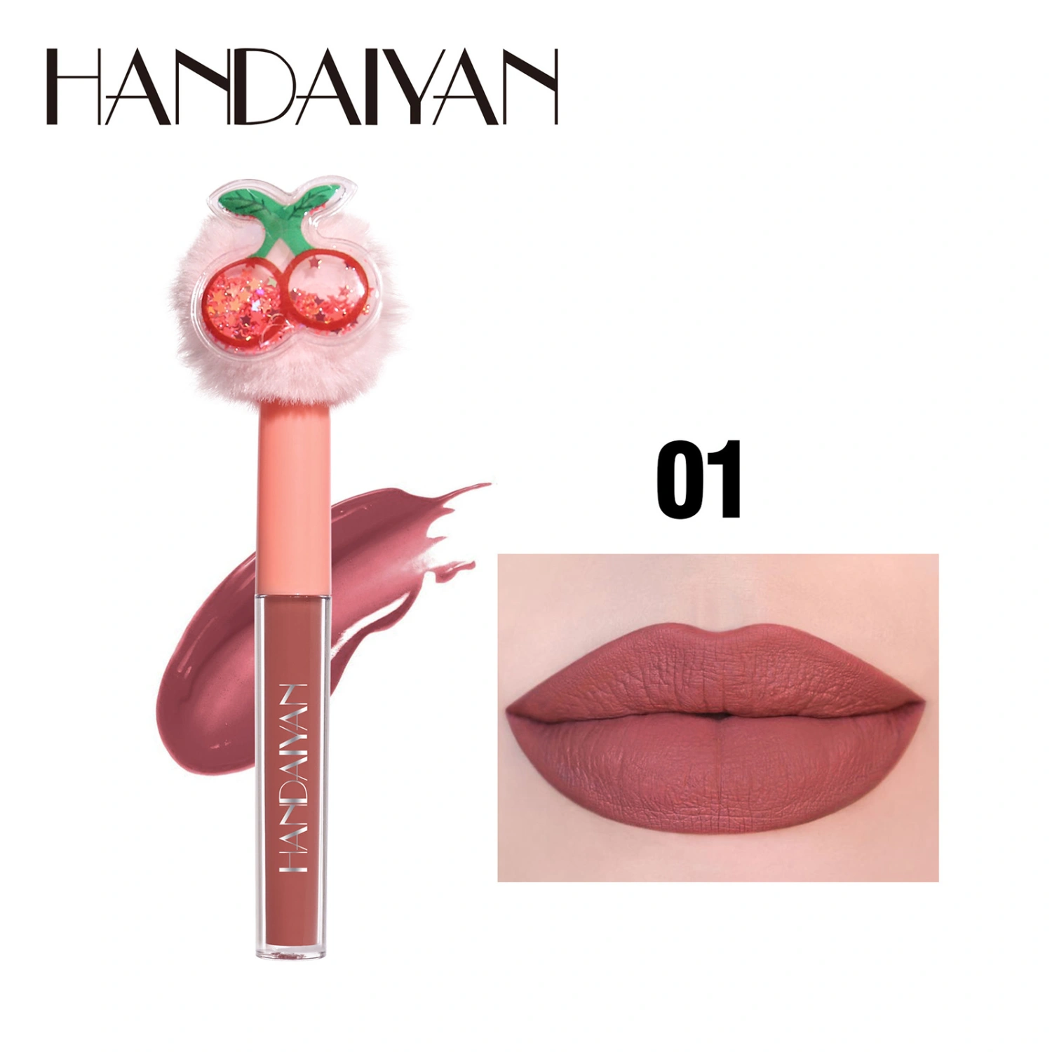 Velvet Mist Matte Lipstick, Long-Lasting Wear Non-Stick Cup Lip Gloss