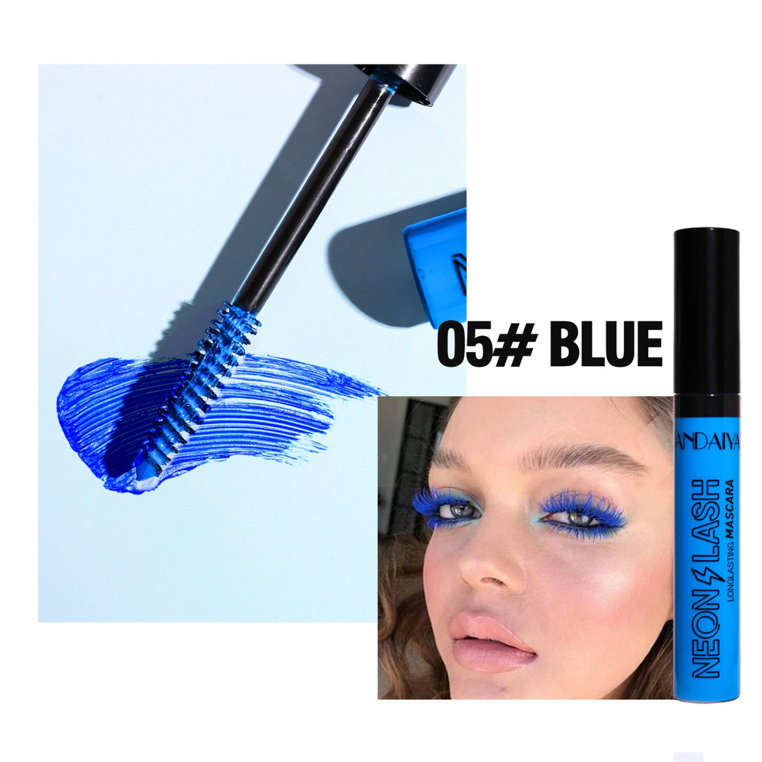 Waterproof Color Mascara Fluorescent Colored Mascara Volume and Length