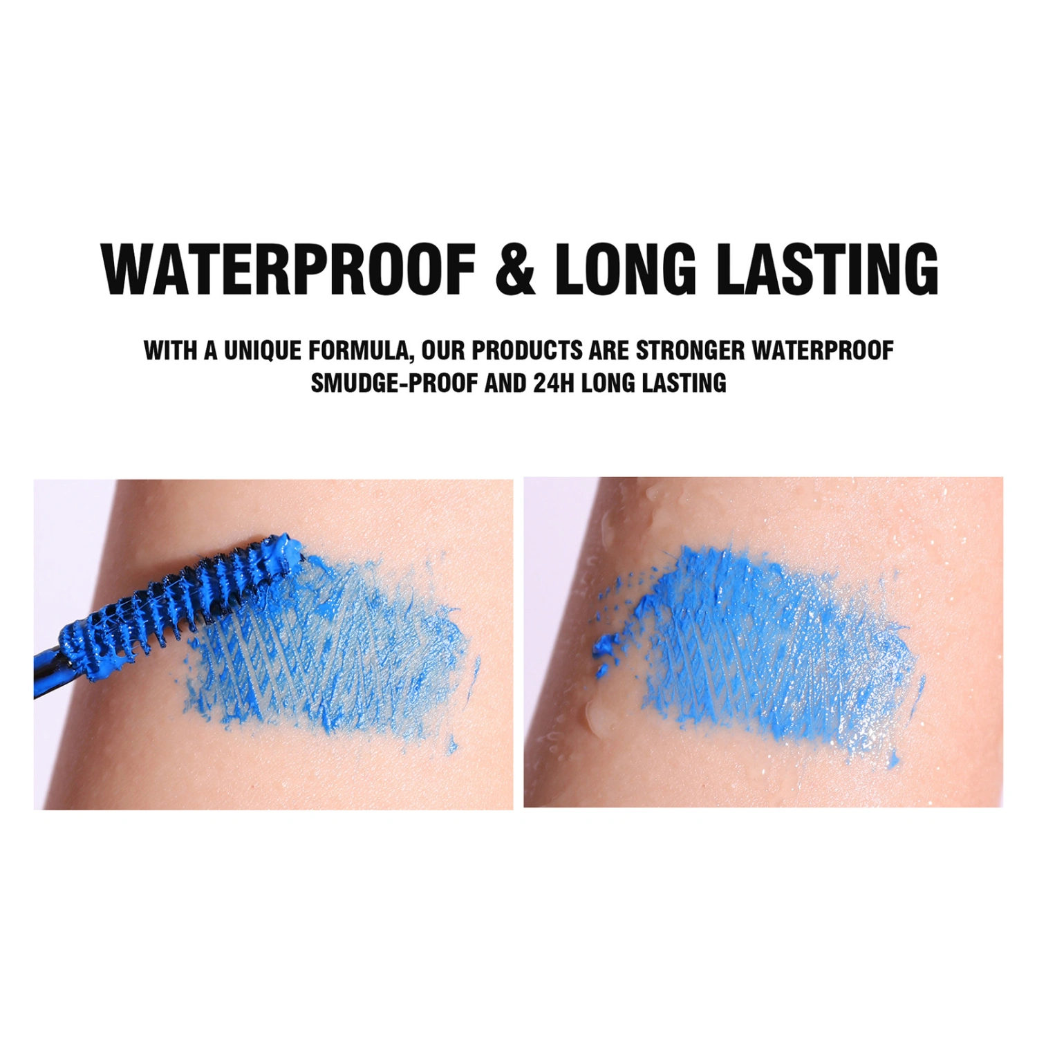 Waterproof Color Mascara Fluorescent Colored Mascara Volume and Length
