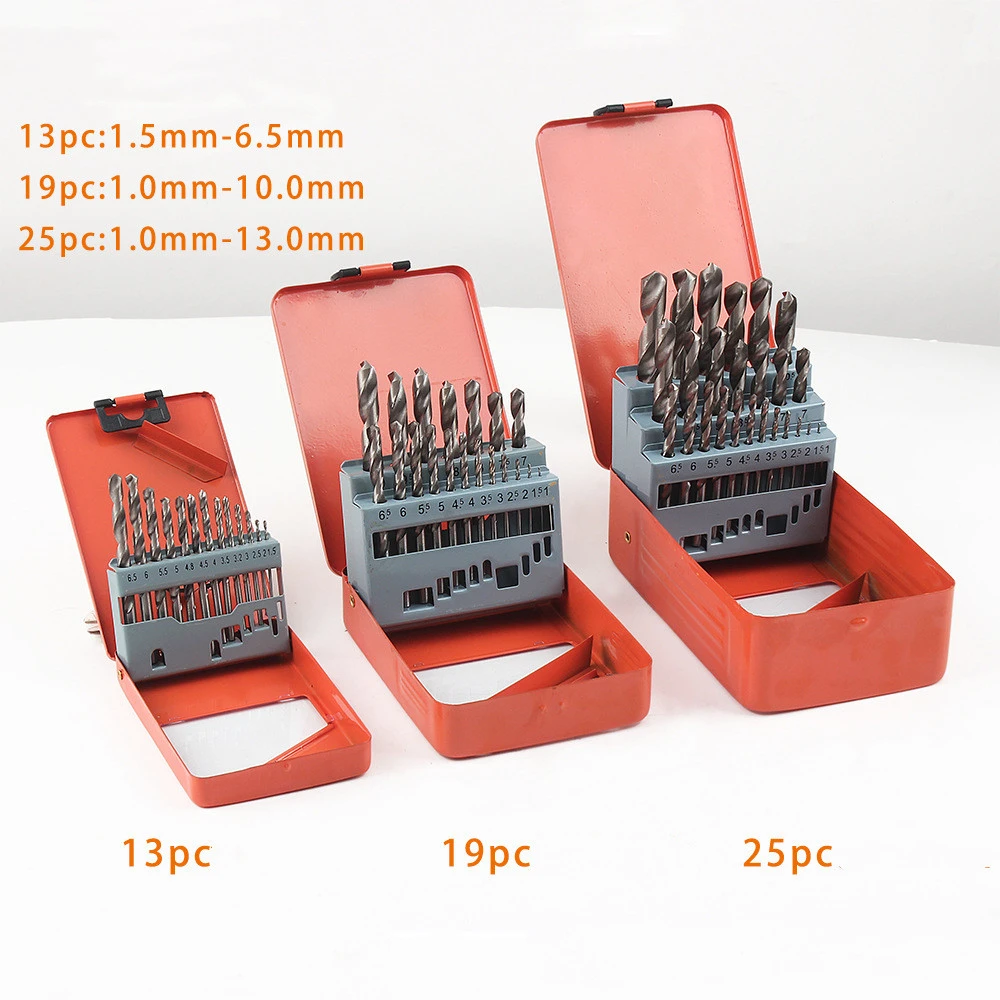 High Speed Steel Twist Drill Set Iron Sheet Aluminum Alloy