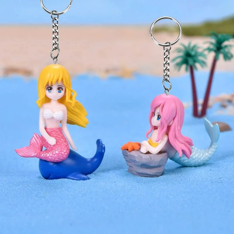 Shell Mermaid Shape Cartoon Keychain Car Charm