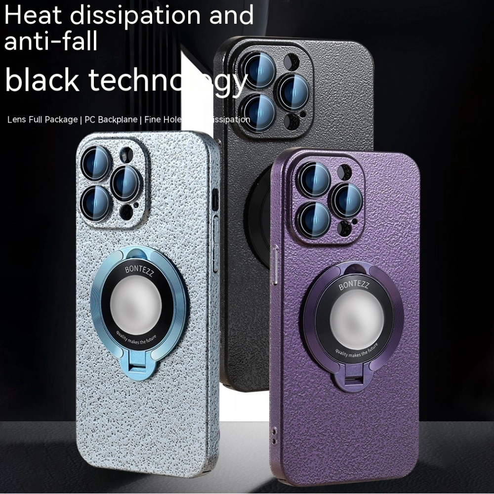 Magnetic Bracket Ice Pattern Phone Case