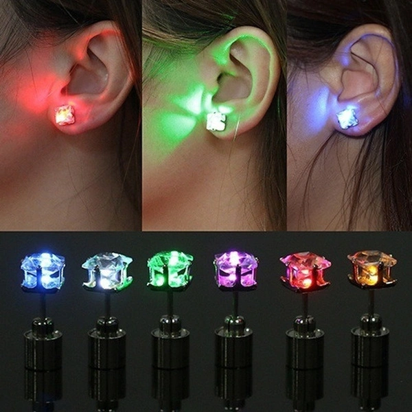 Party / Festival New Colorful Flash Earrings LED Flash Earrings Accessories Fashion Jewelry Prom Creative