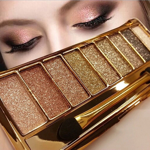 9 colors Fashion Eyeshadow Palette Matte Eyeshadow Glitter Eye Shadow Makeup Cosmetics For Women Nude Shades