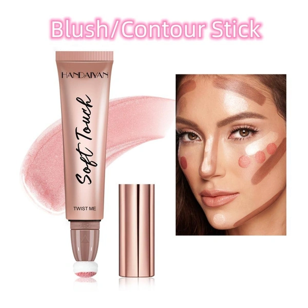 Contour pen naturally pearlescent rosy highlight fine shimmer matte liquid blush stick