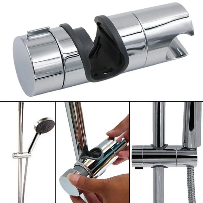 20~25Mm Bathroom Shower Rail Head Slider Holder Adjustable Clamp Holder Bracket