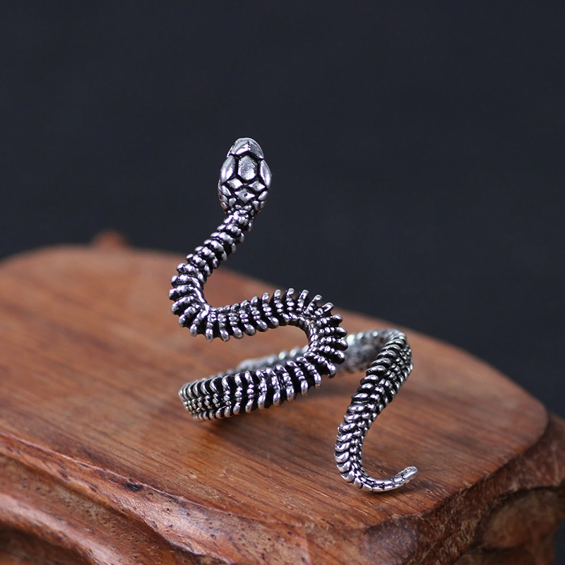 Index Finger Antique Snake Ring Hip Hop Punk