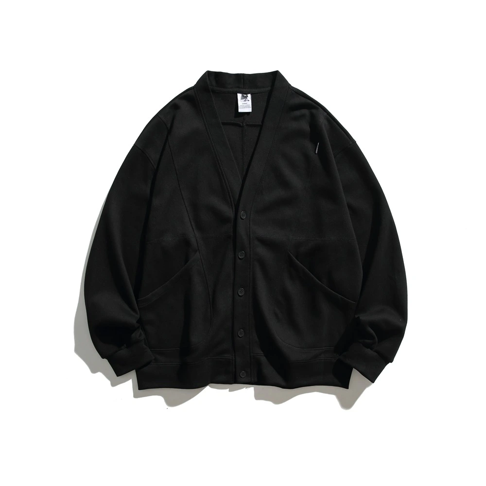 Autumn New Four-color V-neck Cardigan Casual Jacket For Men