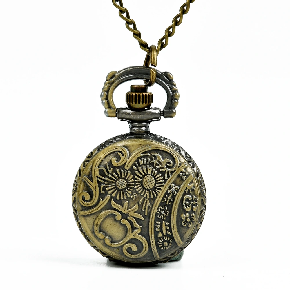 Small Bronze Rose Pocket Watch