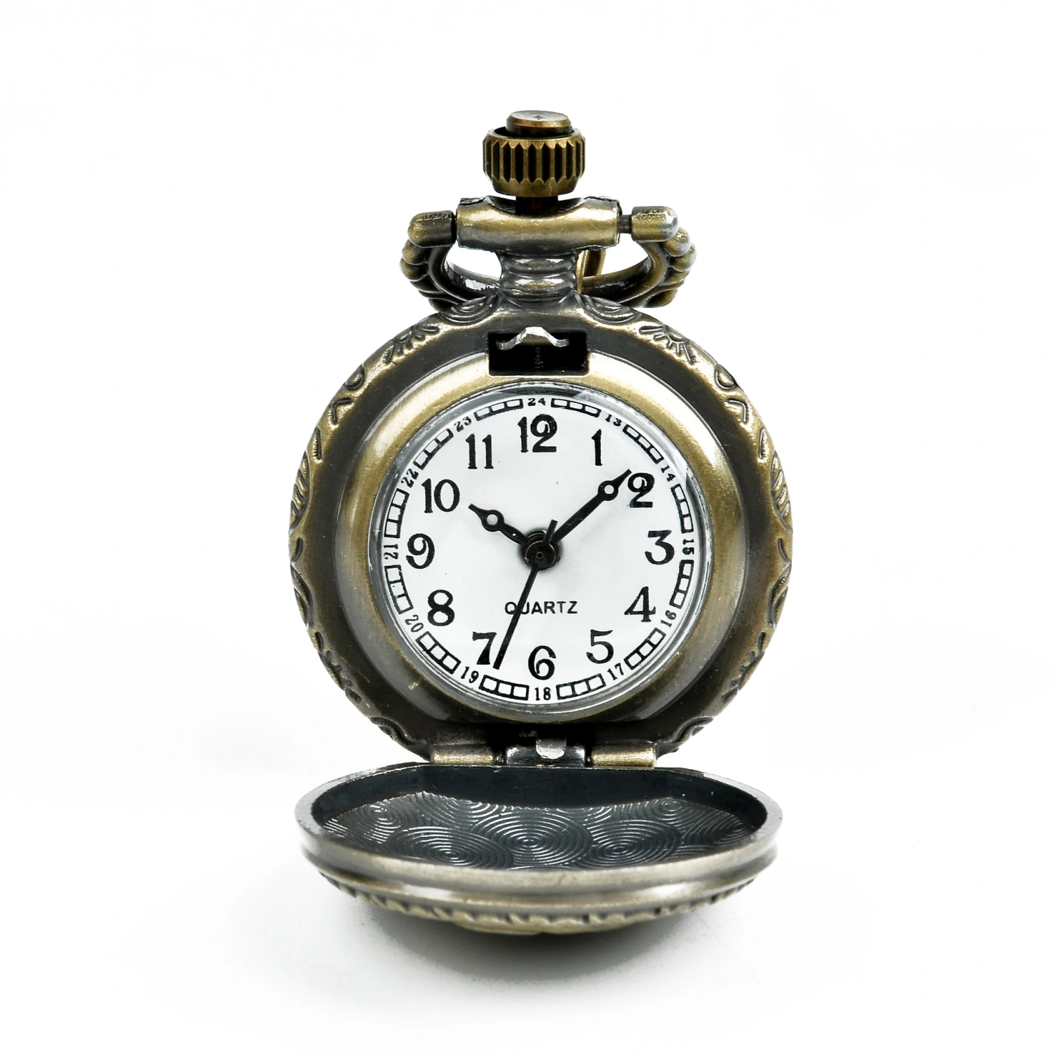Small Bronze Rose Pocket Watch