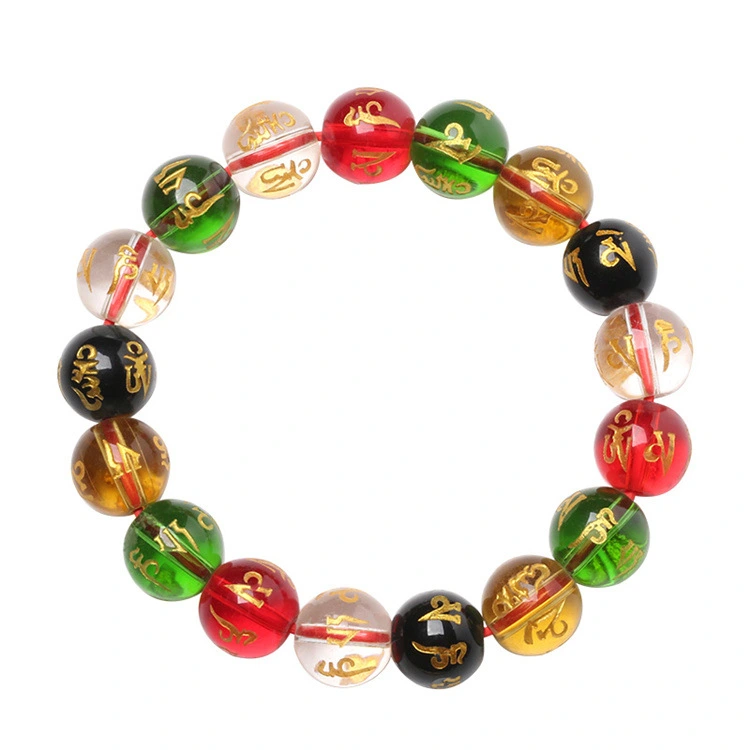 Colorful Six Words Motto Bracelet