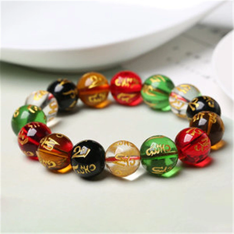 Colorful Six Words Motto Bracelet