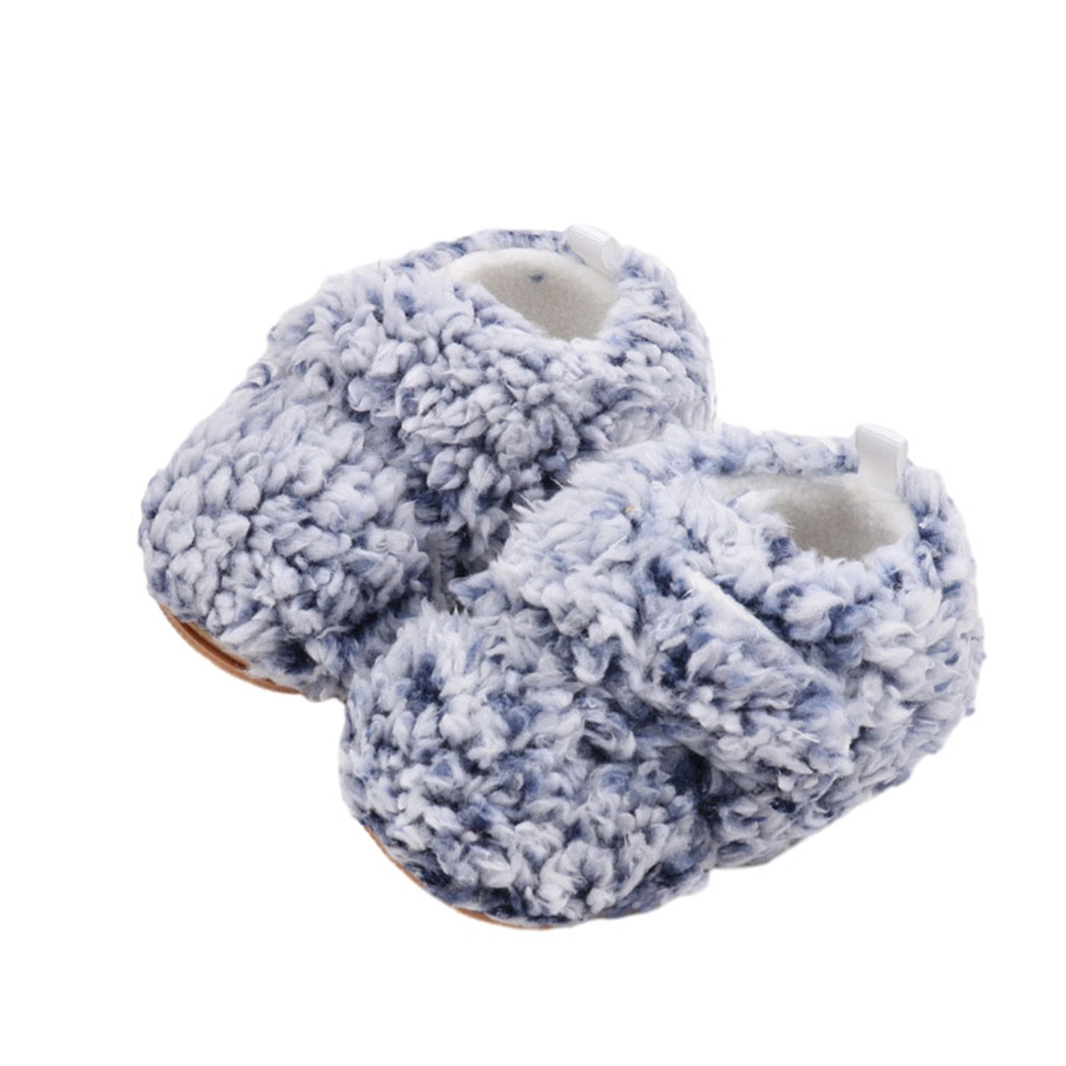 Baby Fleece Slippers Soft Anti-Slip Infant Booties Winter Crib Shoes