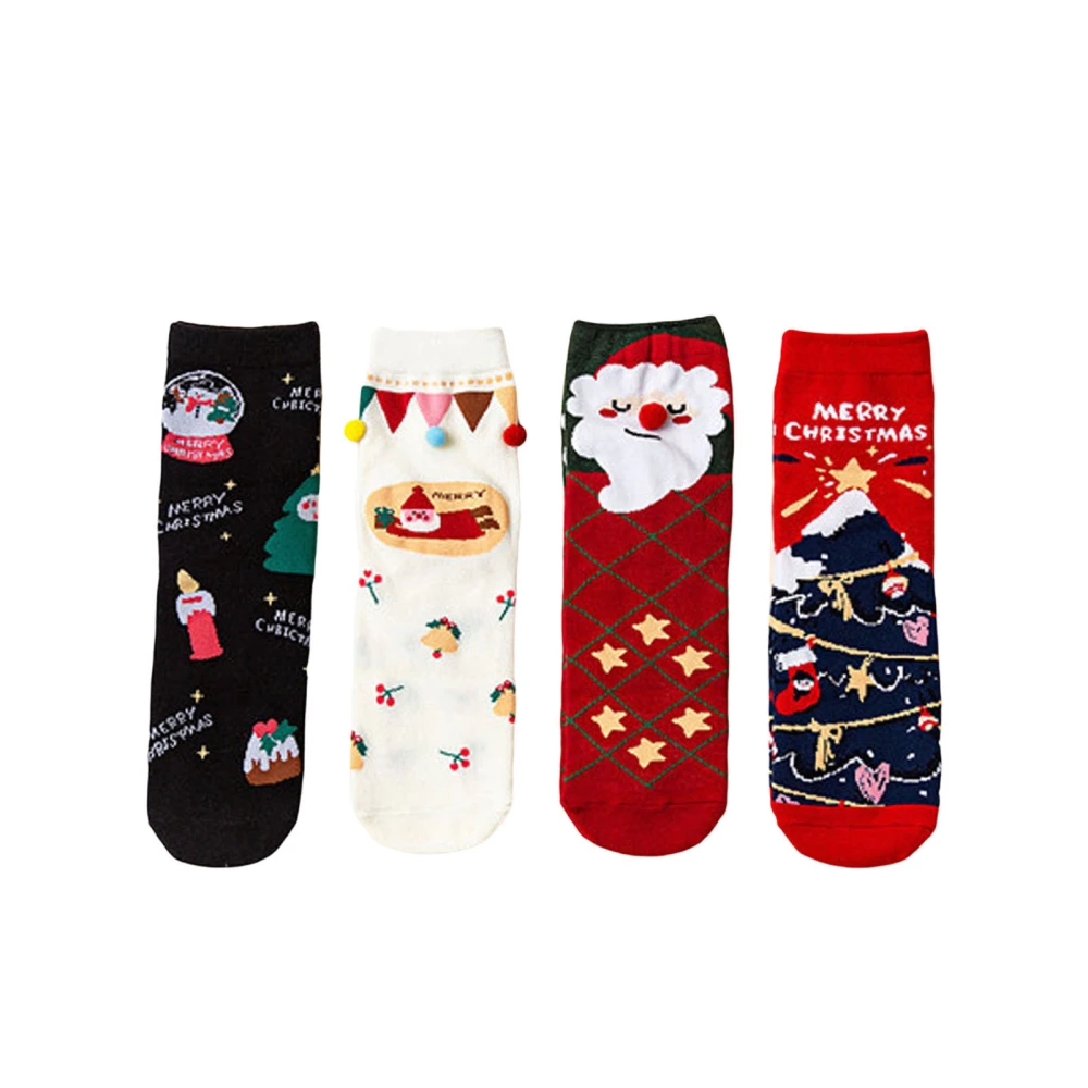 Christmas Socks for Women Cute Crew Socks Holiday Socks with Gift Box