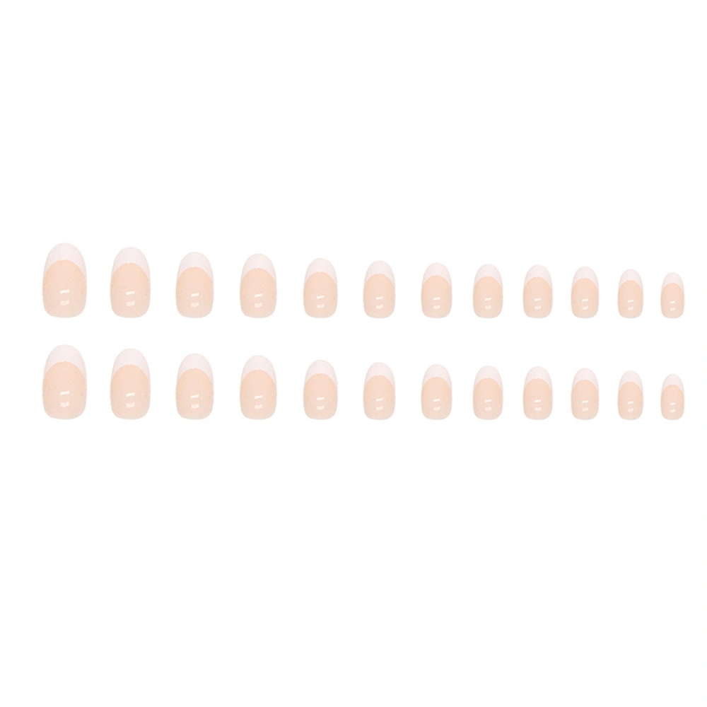 24pcs Fake Nails, DIY False Nail Tips Nail Art Manicure Salon Supplies