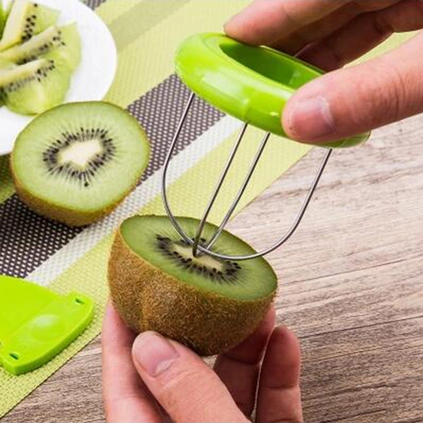 1PC Mini Fruit Kiwi Cutter Peeler Slicer Kitchen Gadgets Tools Kiwi Peeling Tools for Pitaya Slicer Kitchen Tools