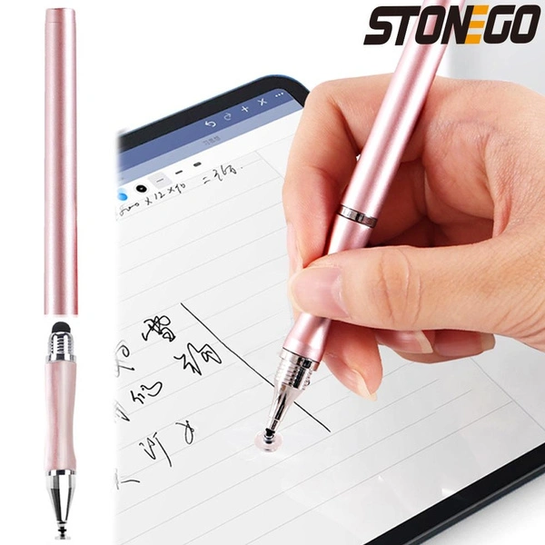 STONEGO 1PC 2-in-1 Stylus Pen for Capacitive Screens - Universal Touch Pen and Drawing Tool for Mobile Phones and Tablets