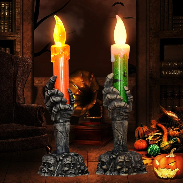 Halloween Decoration Lights Skull Ghosts Party Candle Lights Led Pumpkin Party Happy Halloween Party Decor for Home