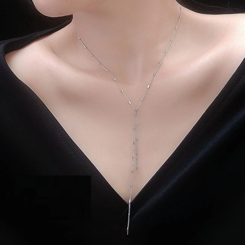 Niche Design Multi-layer Small Square Clavicle Necklace