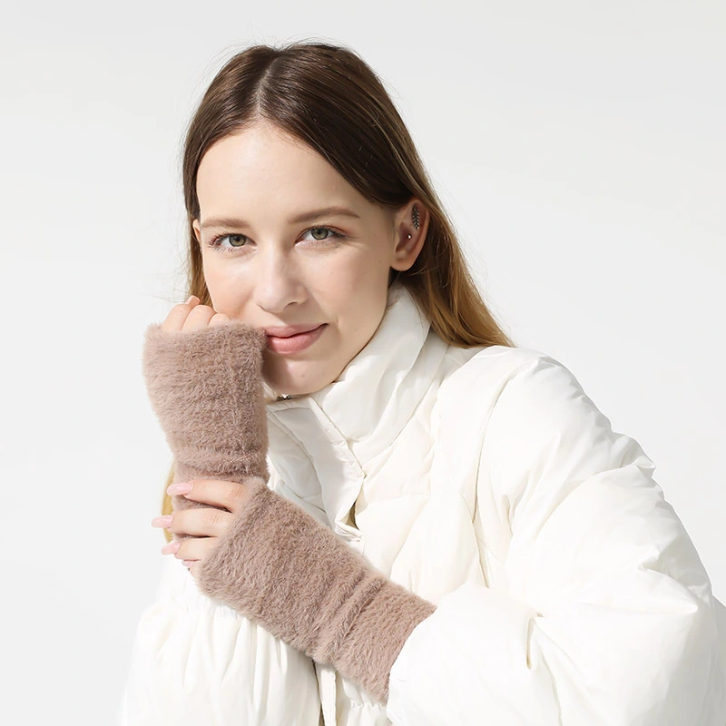 Winter Warm Half Finger Knitted Gloves