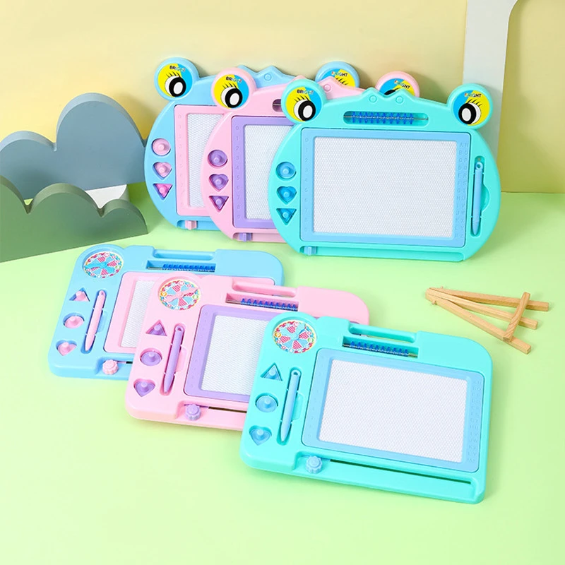 Children's Magnetic Drawing Board Small Frog Abacus Geometry