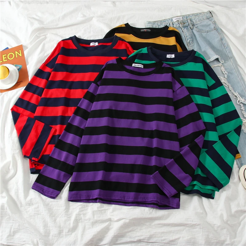 Fashion Loose-fitting Long Sleeves T-shirt