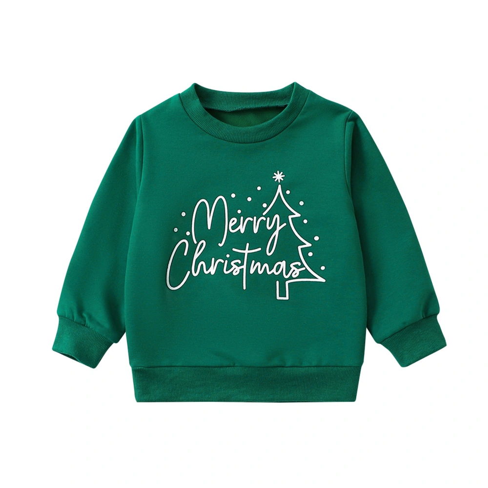 Christmas Kids Sweatshirt, Long Sleeve Letters Hoodie for Boys Girls