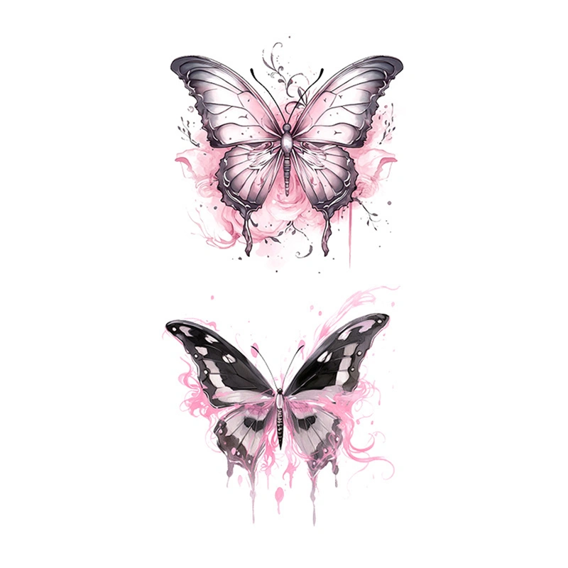 Semi Permanent Temporary Tattoos for Women Girls, Butterfly Tattoos