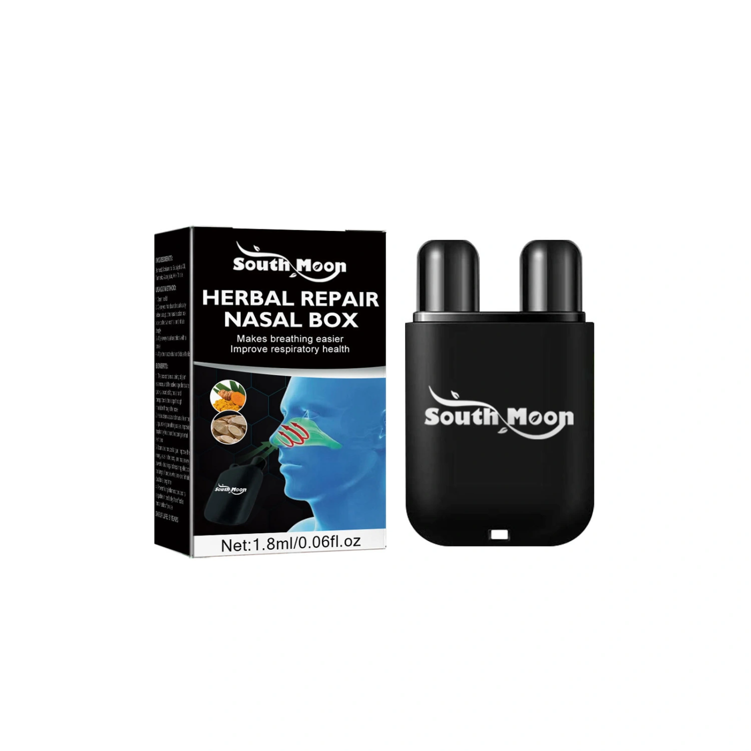 Nasal Inhaler, Herbal Inhaler Portable Aromatherapy Nasal Herbal Box