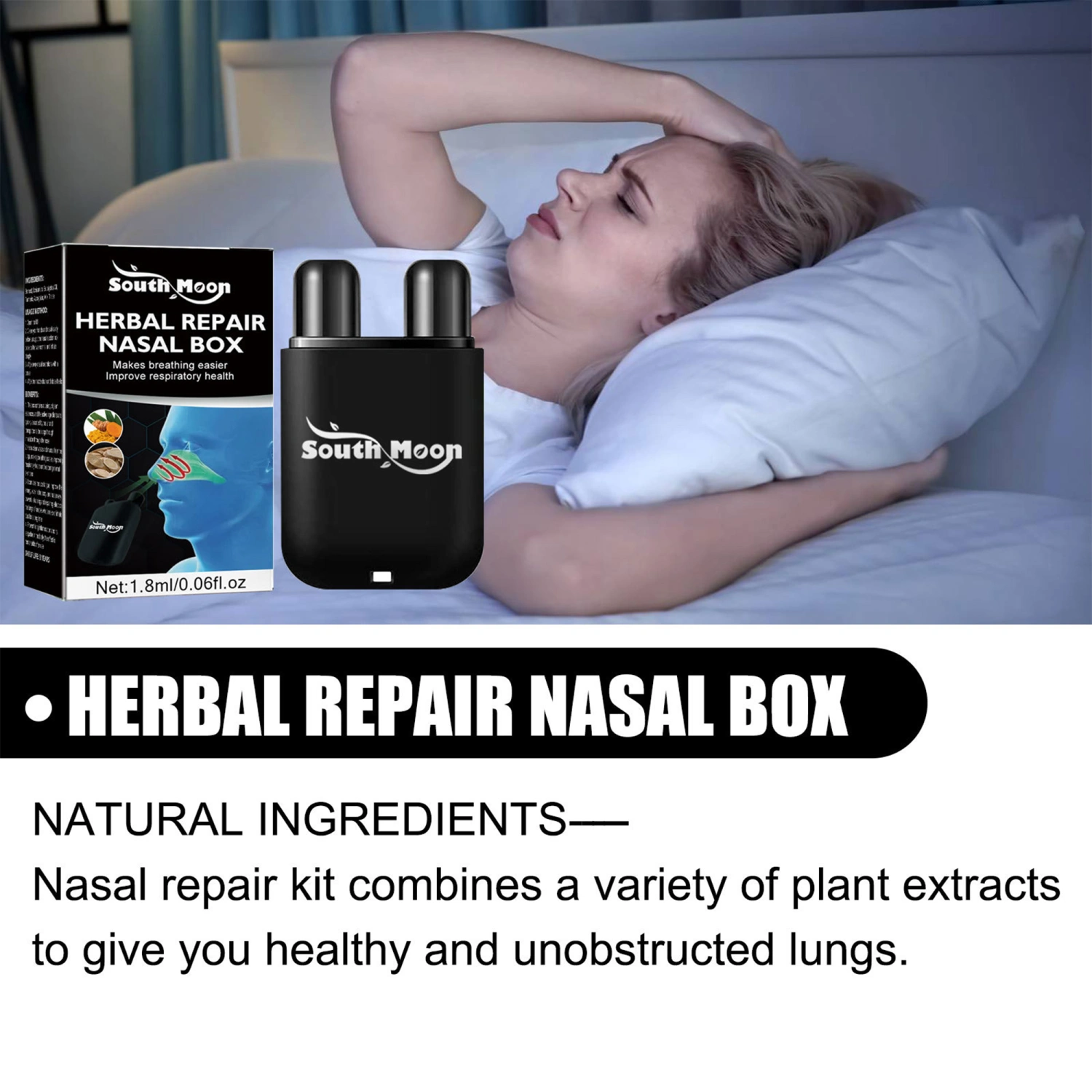 Nasal Inhaler, Herbal Inhaler Portable Aromatherapy Nasal Herbal Box