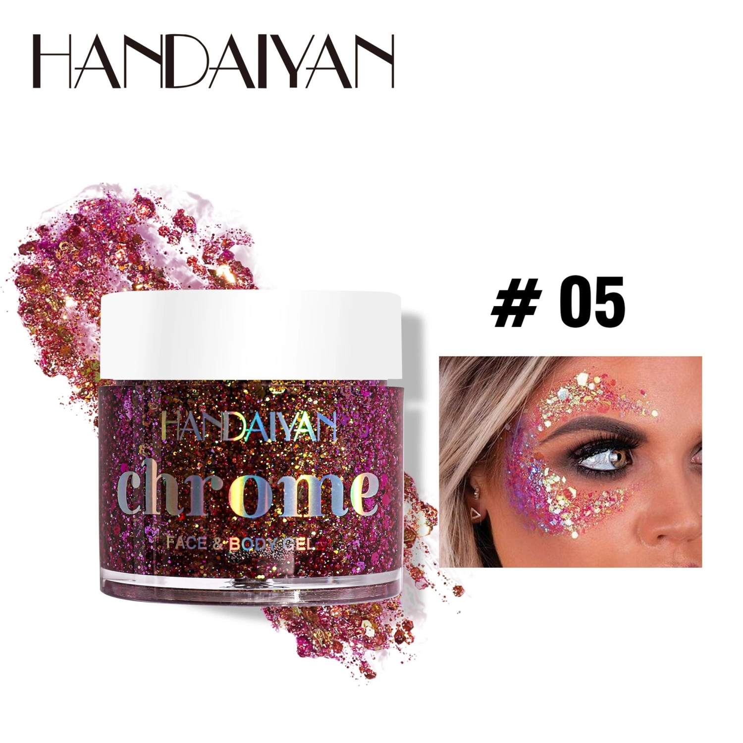 Body Glitter Gel, Face Glitters Body Gel Shimmer Liquid Eyeshadow