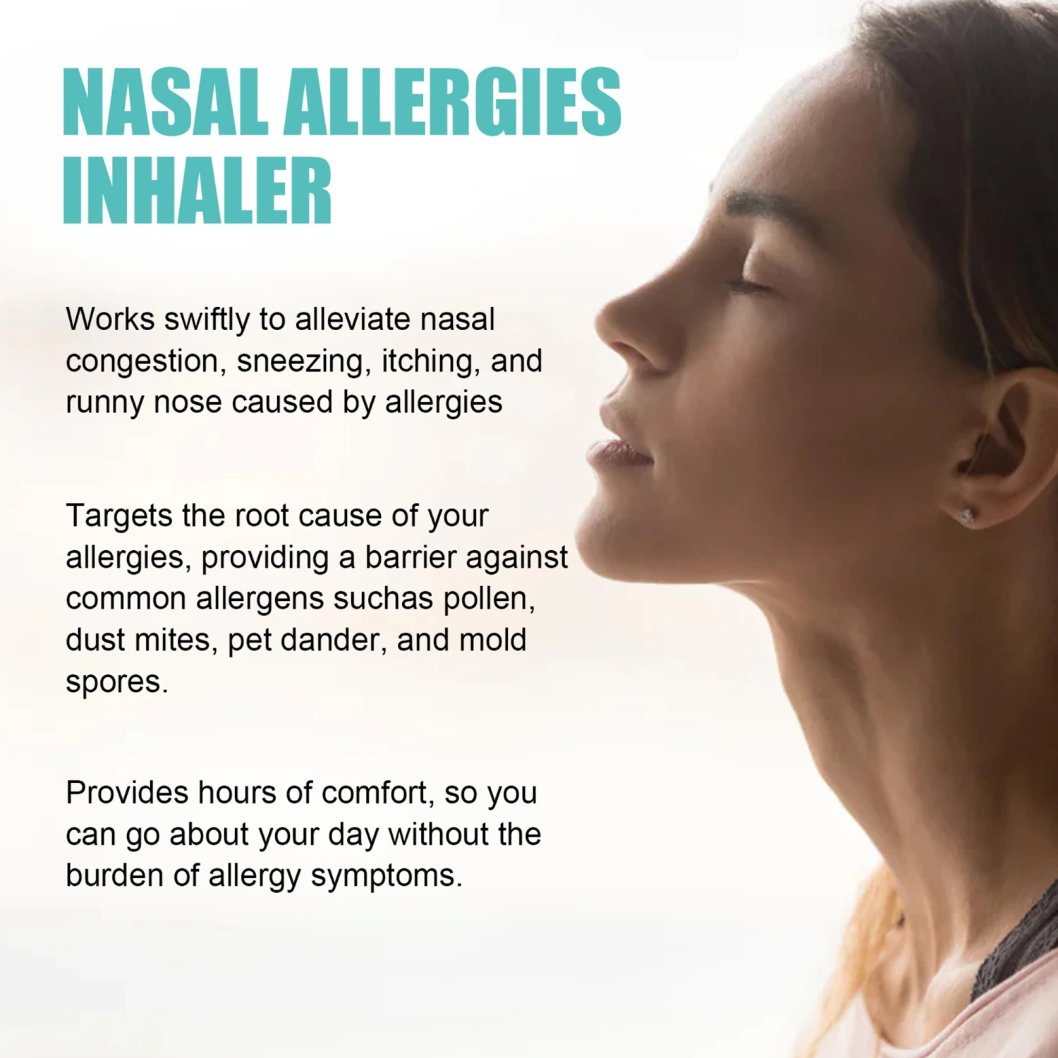 Nausea Relief Nasal Inhaler Sticks, Natural Essential Oil Blend