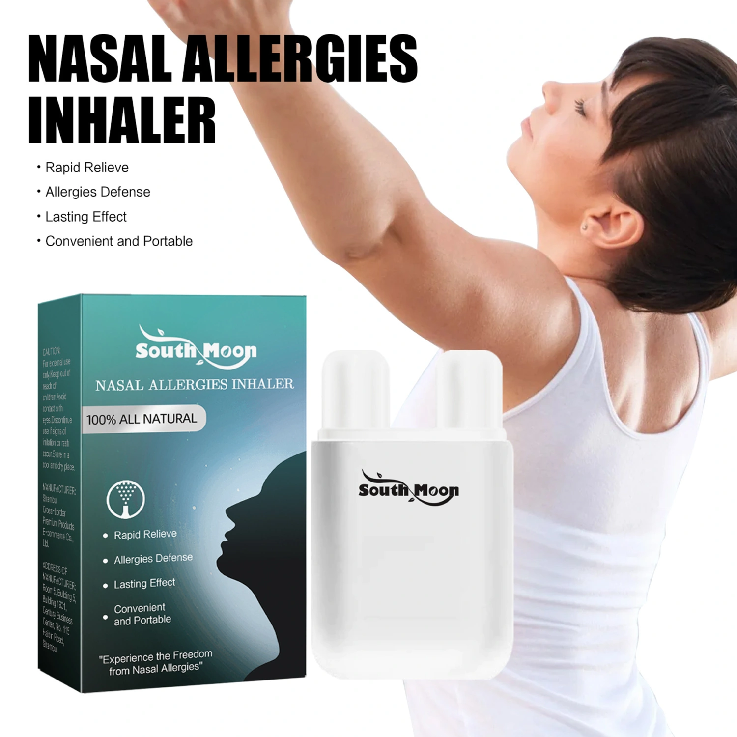 Nausea Relief Nasal Inhaler Sticks, Natural Essential Oil Blend