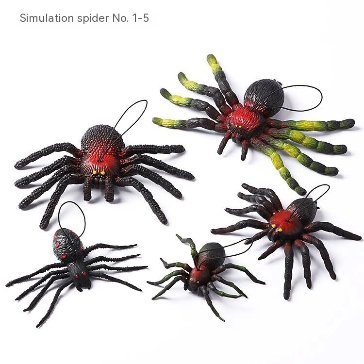 Halloween Bar KTV Simulation Rubber Spider Decoration Supplies