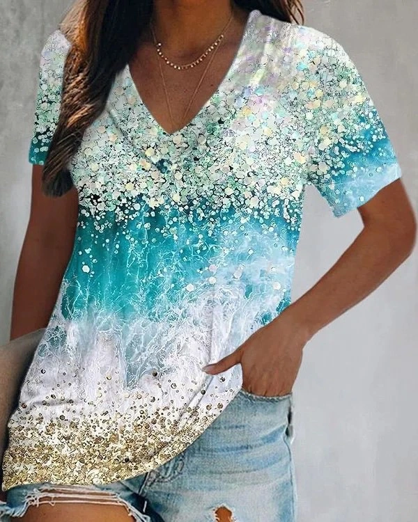 Women's Summer Turtle 3D Printed Top