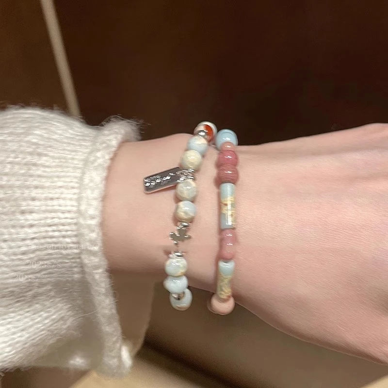 Beaded Bracelet For Women With A Retro And High-end Feel