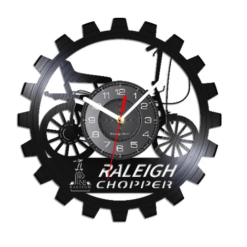 Cycolinks Raleigh Chopper Vinyl Clock No LED