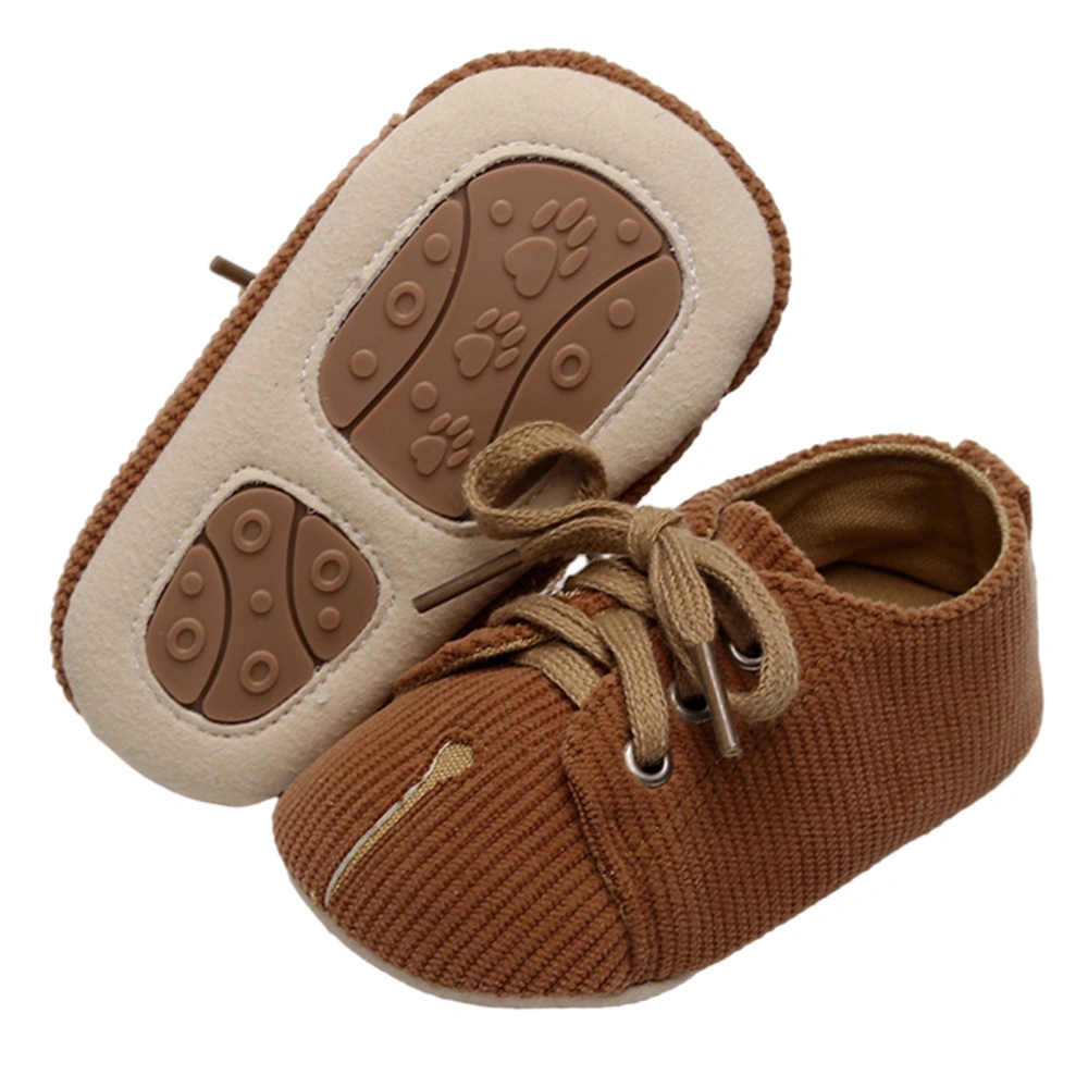 Infant Baby Boys Girls Moccasins Sneakers Tie-Up Soft Sole Flat Shoes