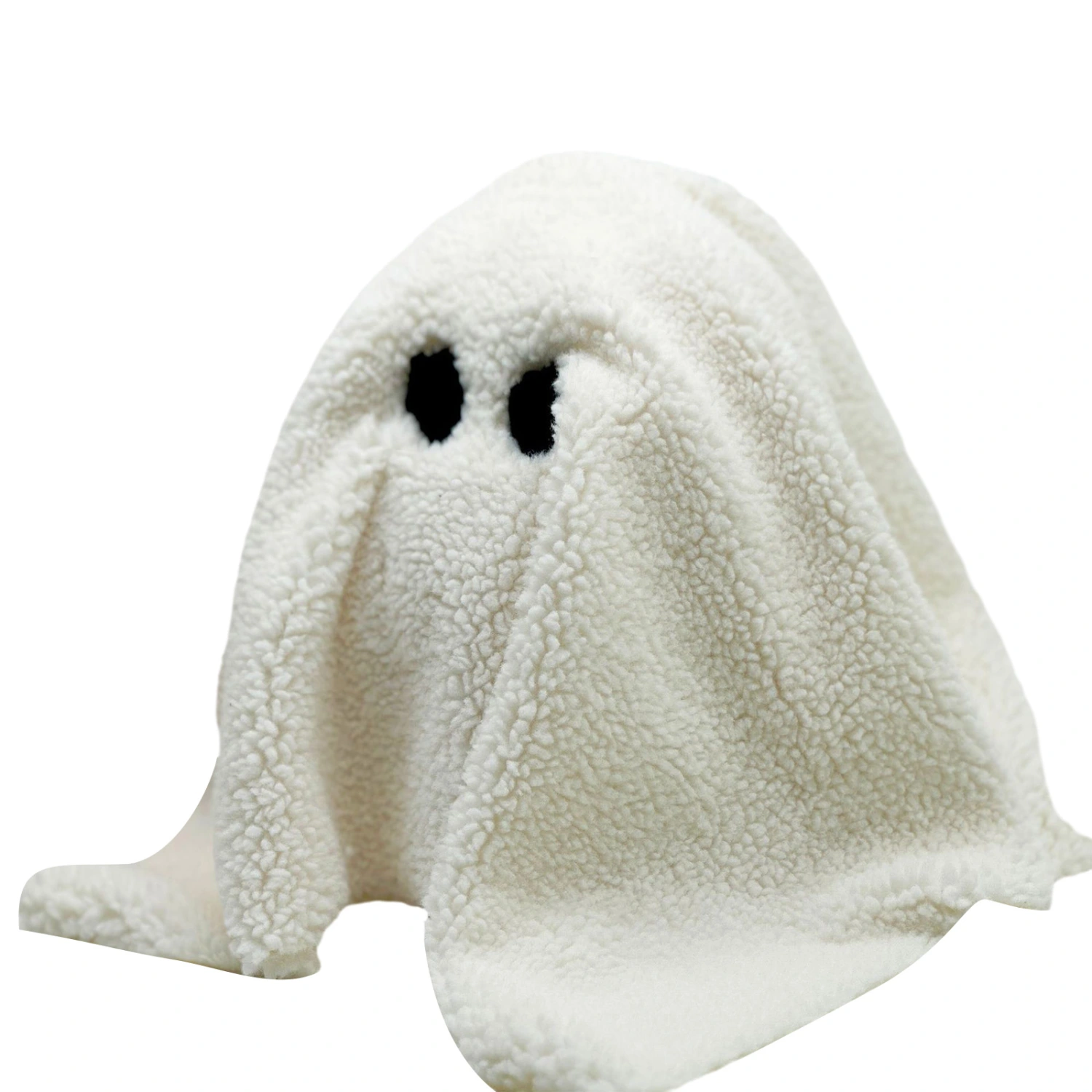 Halloween Ghost Stuffed Animal Ghost with Pumpkin Plushie Throw Pillow