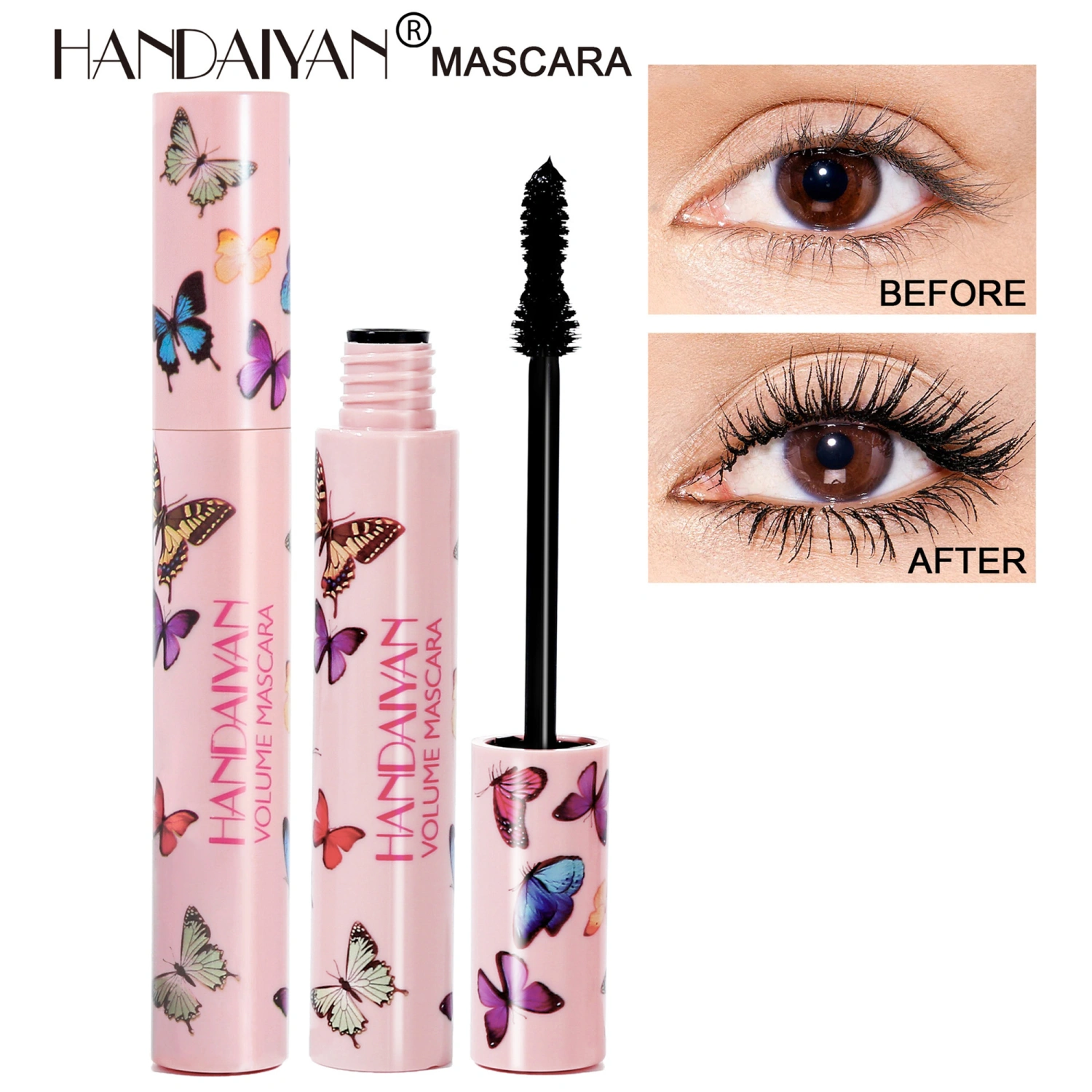 Waterproof Mascara, Eyelash Grooming Volumizing Eye Makeup Cosmetics