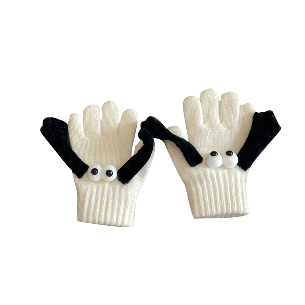 Kids Funny Holding Hands Gloves Winter Warm Gloves Thick Mittens