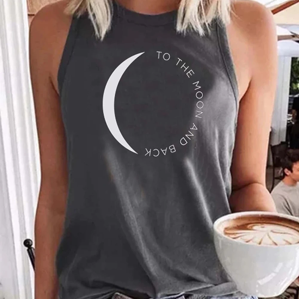 Summer Printed Round Neck Short Sleeve T-shirt New Vest
