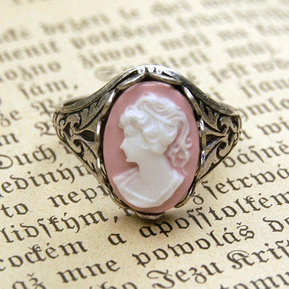 Antique Silver Vintage Virgin Mary Head Portrait Ring St Christian Ring Jewelry Size 6 - 10