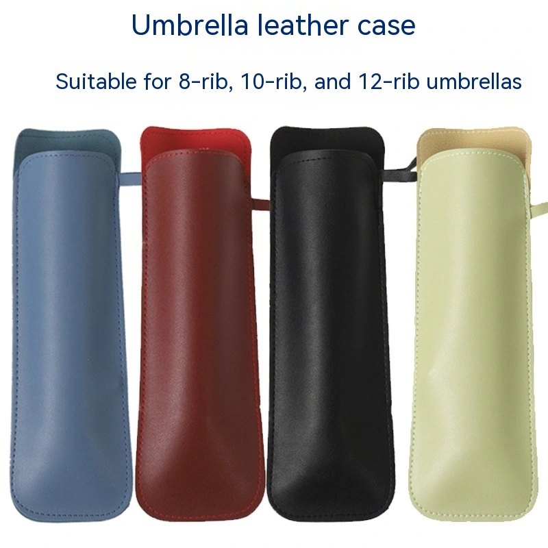 Color Self-opening Umbrella Color Matching Leather Case