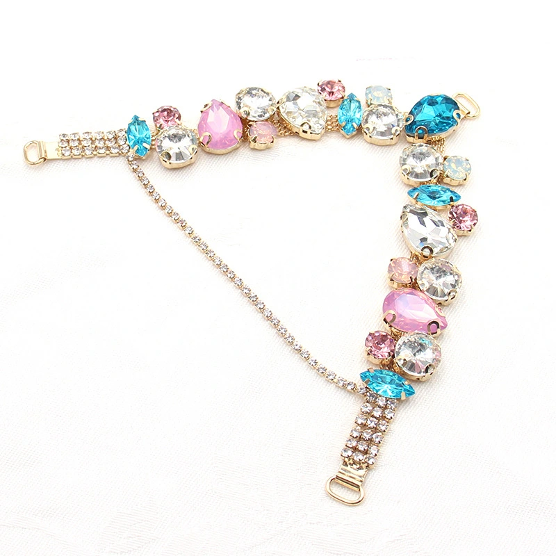 Rhinestone Glass New Flip-flops Shoe Chain