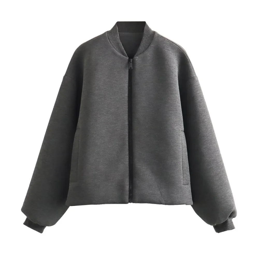 Women's New Gray Short Coat