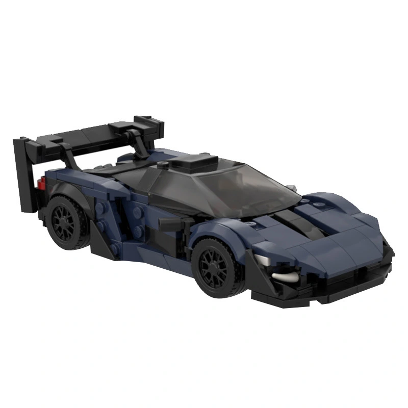 MOC Building Block Toy Gift Set Sapphire Blue MCLUNE Serena GTR Sports Car