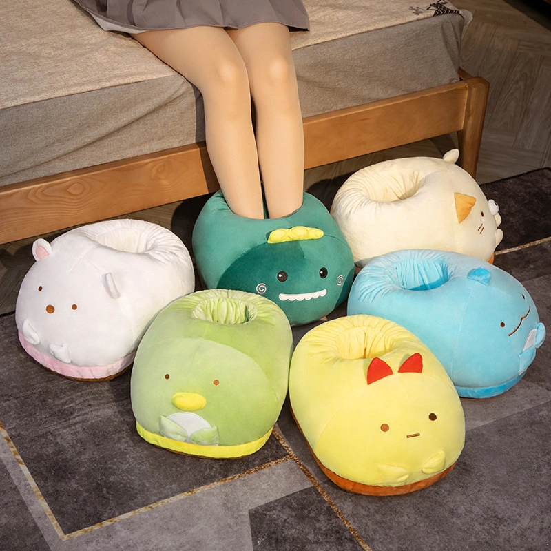 Cartoon Plush Feet Warmer Soft And Warm