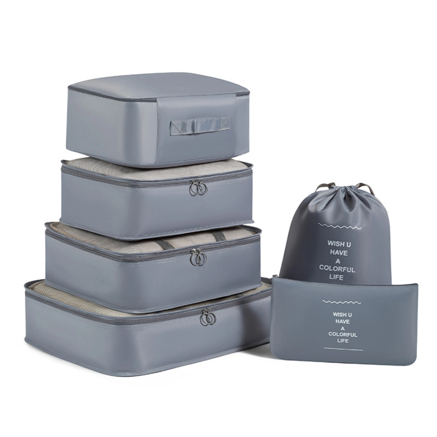 6 Set Packing Cubes for Suitcases, Travel Luggage Packing Organizers